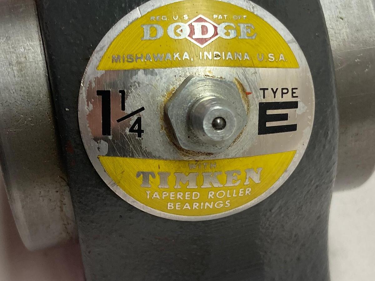 Used Dodge,1 1/4 Inch Type E,Pillow Block Bearing