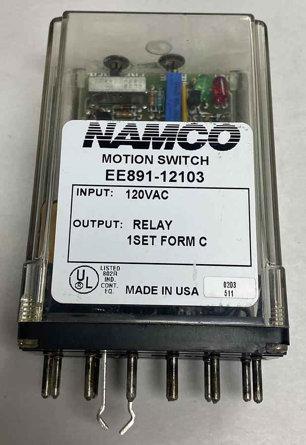 Used Namco,EE891-12103,Motion Switch 5AMP 120V