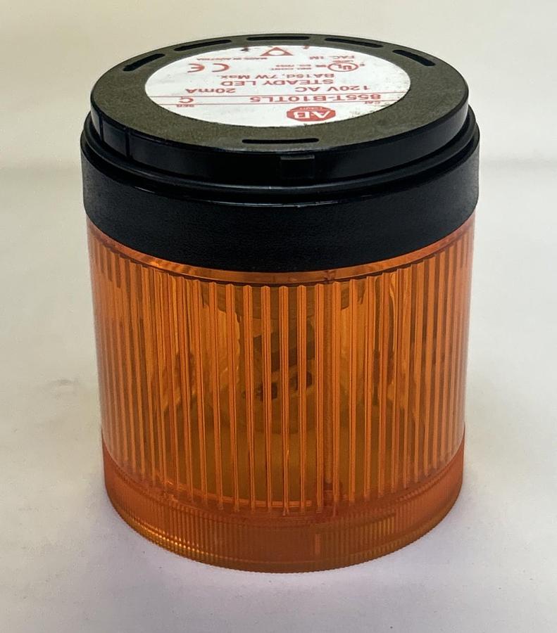 Used ALLEN BRADLEY,855T-B10TL5,AMBER STEADY LED STACK LIGHT