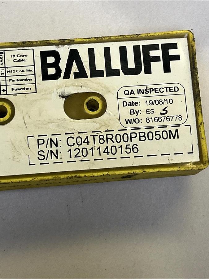 Used BALLUFF,C04T8R00PB050M,SPLITTER AND JUNCTION BLOCK 8 PORT