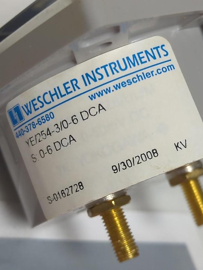 YOKOGAWA,YE/254-3,PANEL METER 0-6 DCA NOS