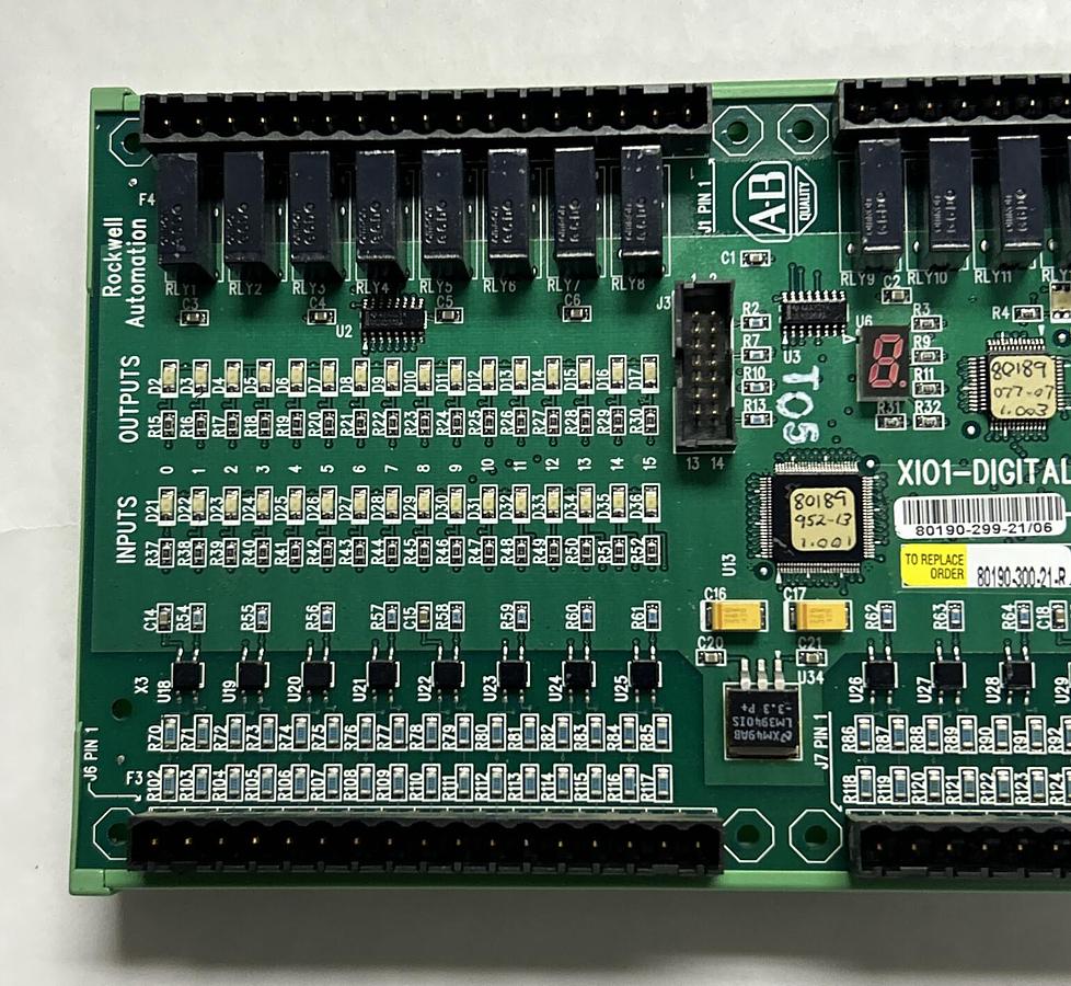 Used ALLEN BRADLEY,80190-300-21-R,DIGITAL I/O CONTROL BOARD