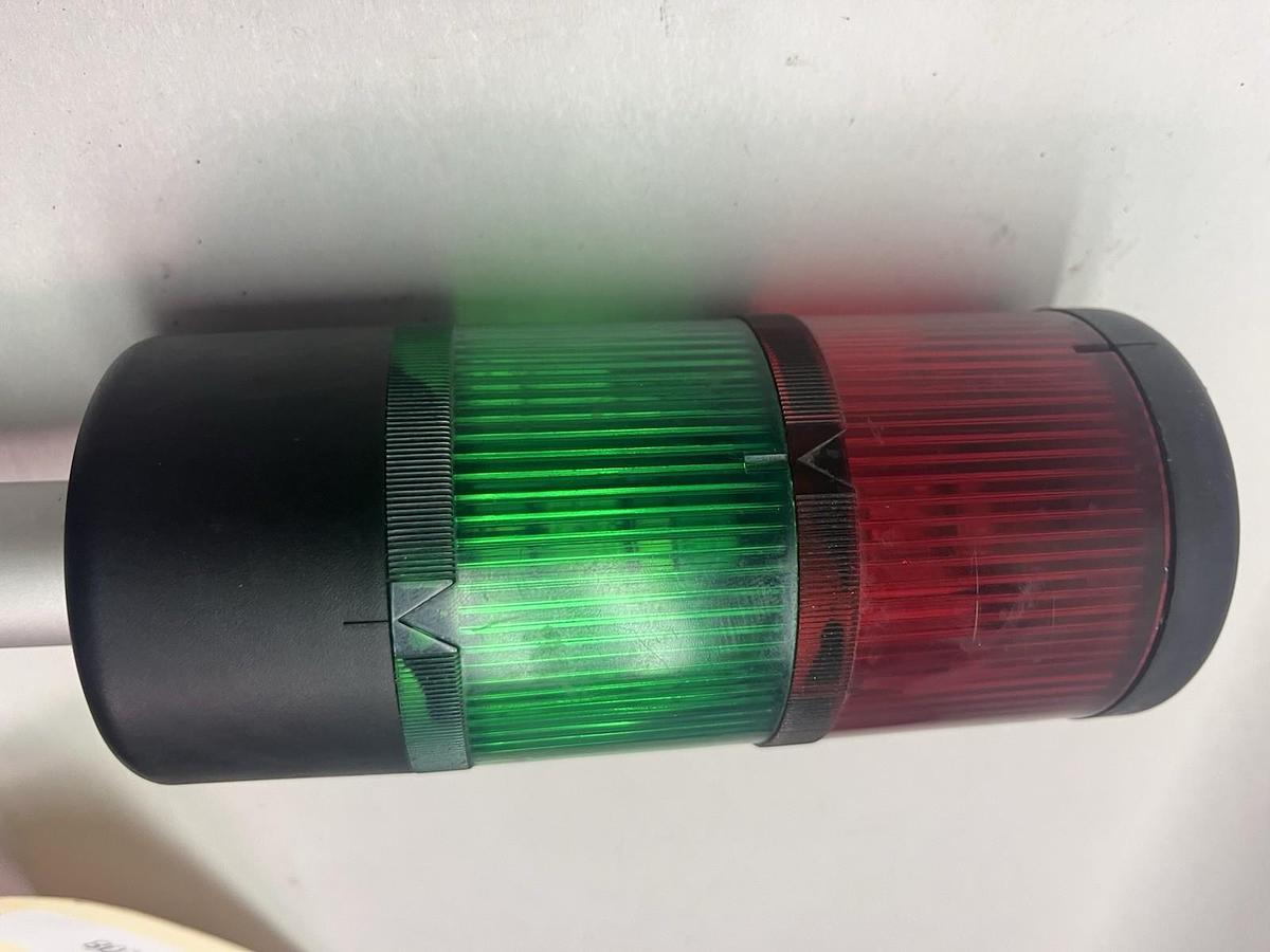 Used TELEMECANIQUE,XVA-LC3-G/R,STACK LIGHT RED/GREEN 240V