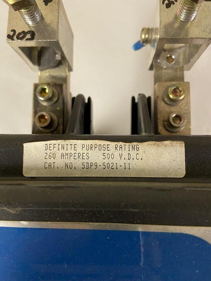 Used Joslyn Clark,5DP9-5021-11,Definite Purpose Contactor 260A 500VDC