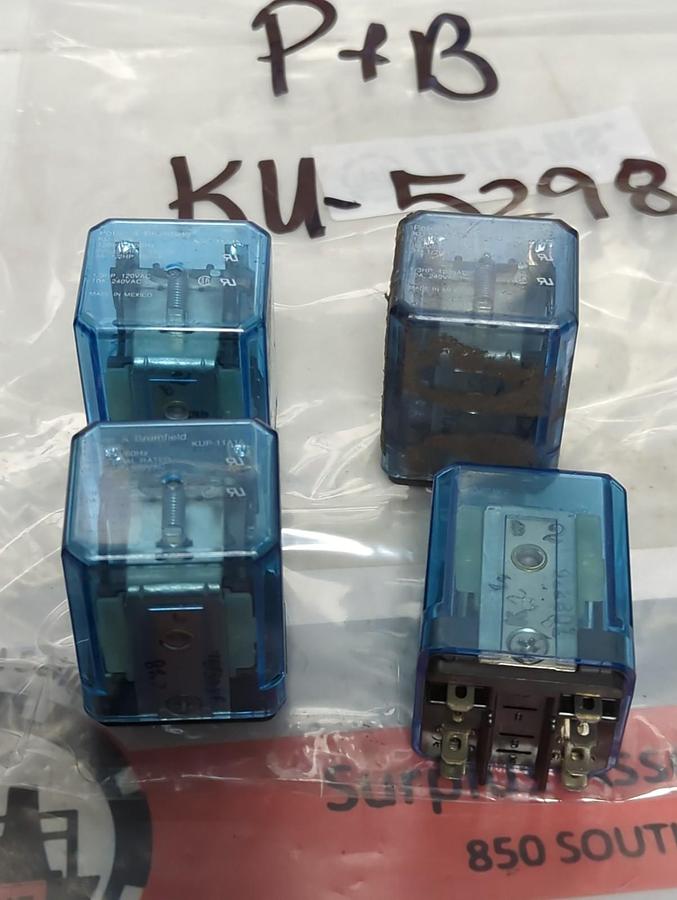 Used POTTER & BRUMFIELD,KU-5298,RELAY LOT OF 4 PRE-OWNED