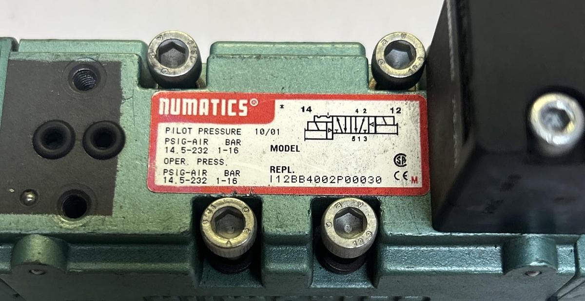Used NUMATICS,12BB4002P00030,SOLENOID VALVE