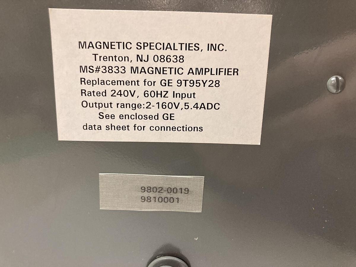 Magnetic Specialities,MS 3833,Magnetic Amplifier 240V 60HZ