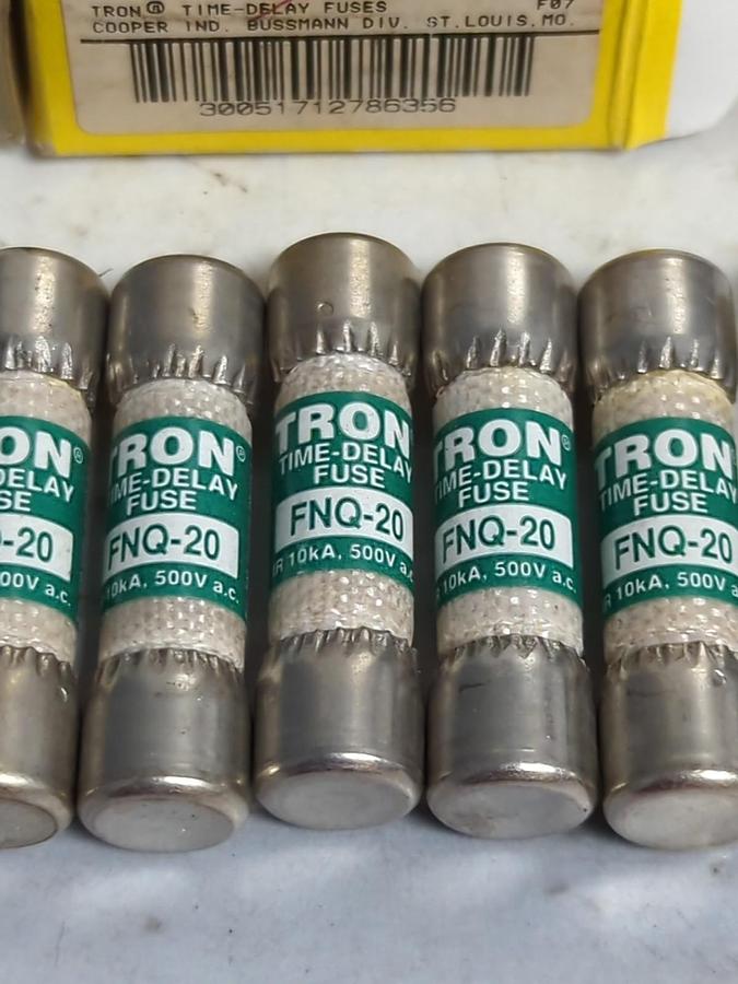 COOPER BUSSMANN,FNQ-20,TRON 20 AMP FUSES BOX OF 10 NOS