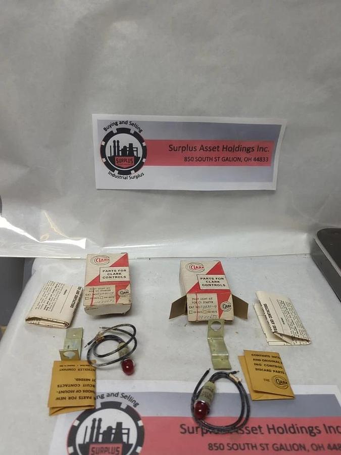 CLARK,CYA 30-14,PILOT LIGHT KIT FOR CY STARTER 110V LOT OF 2 NOS