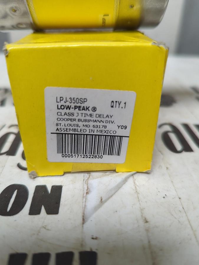 COOPER BUSSMANN,LPJ-350SP,LOW-PEAK350 AMP CLASS J TIME DELAY FUSE NOS