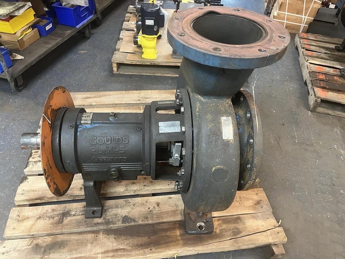 Used GOULDS,3196,XLTi CENTRIFUGAL PUMP 8X10-13 CDMCUN IMP 12.250" DIA 1800RPM 2000GPM