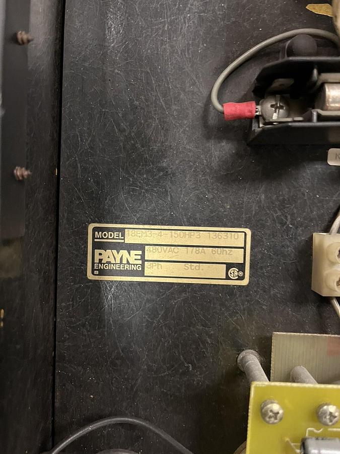 Used PAYNE,18EM3-4-150HP3,SOLID STATE POWER CONTROLLER 480VAC 178A 3PH