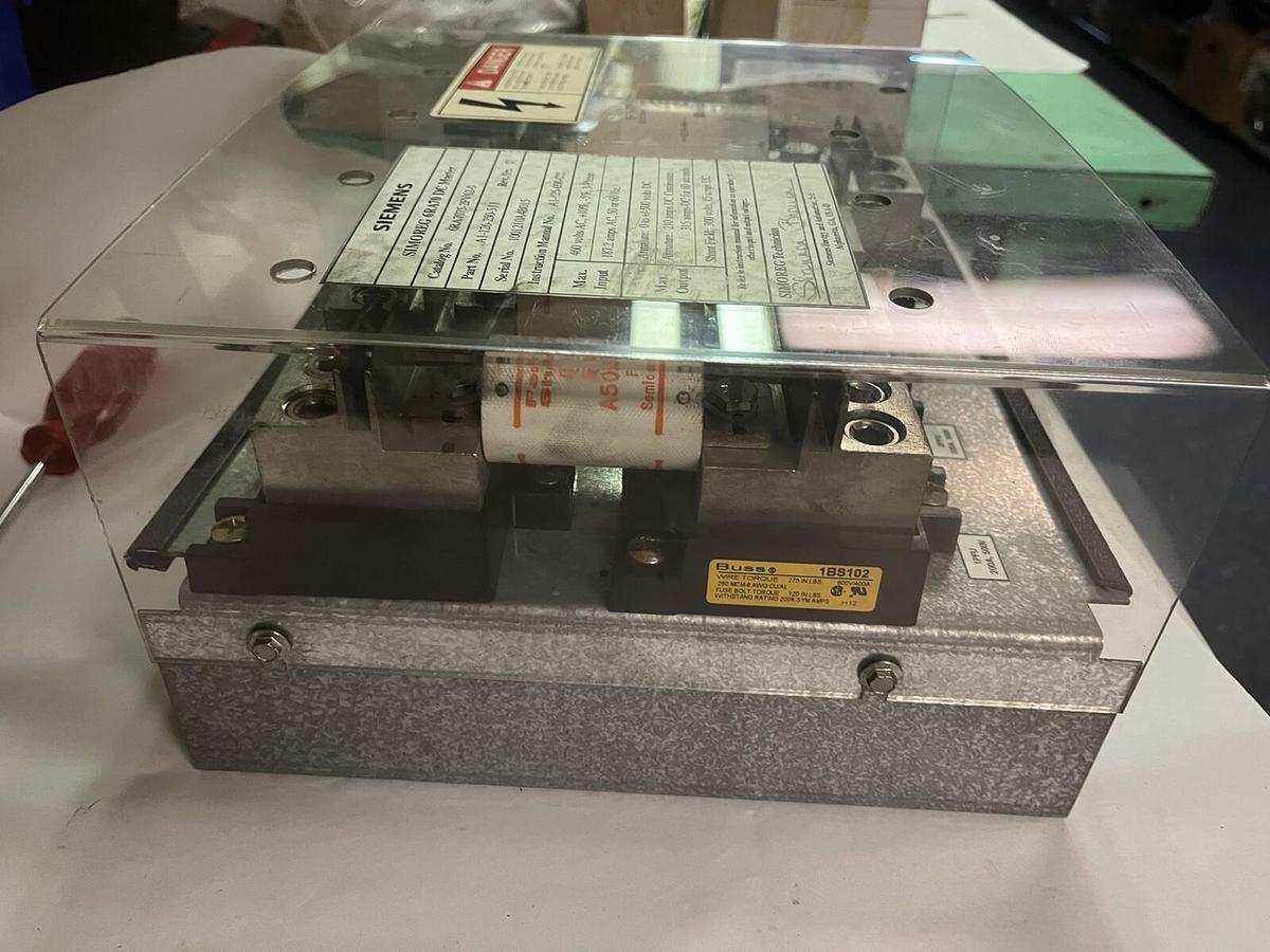 Used SIEMENS,6RA70,SIMOREG DC MASTER FUSE HOLDER 250A 500vdc