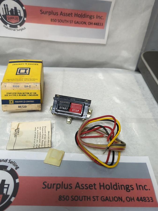 SQUARE D,86723,START-STOP PUSH BUTTON KIT NOS