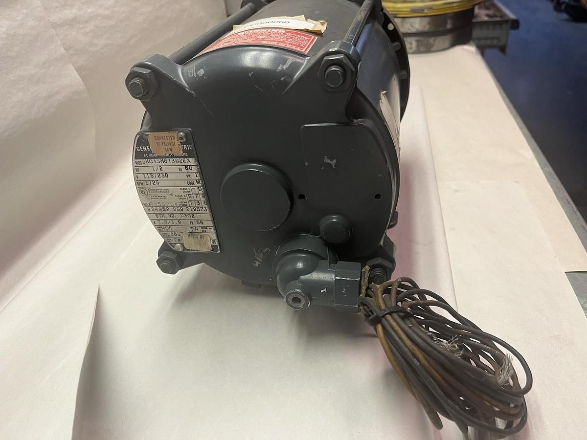 Used General Electric,5KC45MG1382EX,Single Phase Motor 1/2Hp 1725rpm Frame 56
