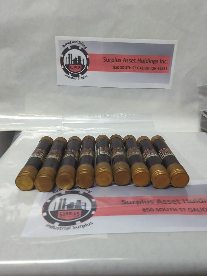 Used COOPER BUSSMANN,FRS-R-35,FUSETRON 35 AMP FUSE LOT OF 9 PRE-OWNED