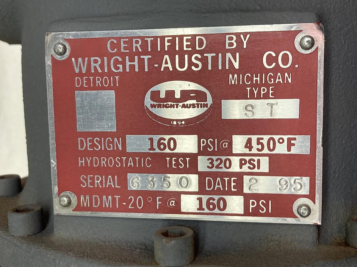 Used Wright-Austin,Type ST,Gas Liquid Seperator 2 3/4 Inch 160psi