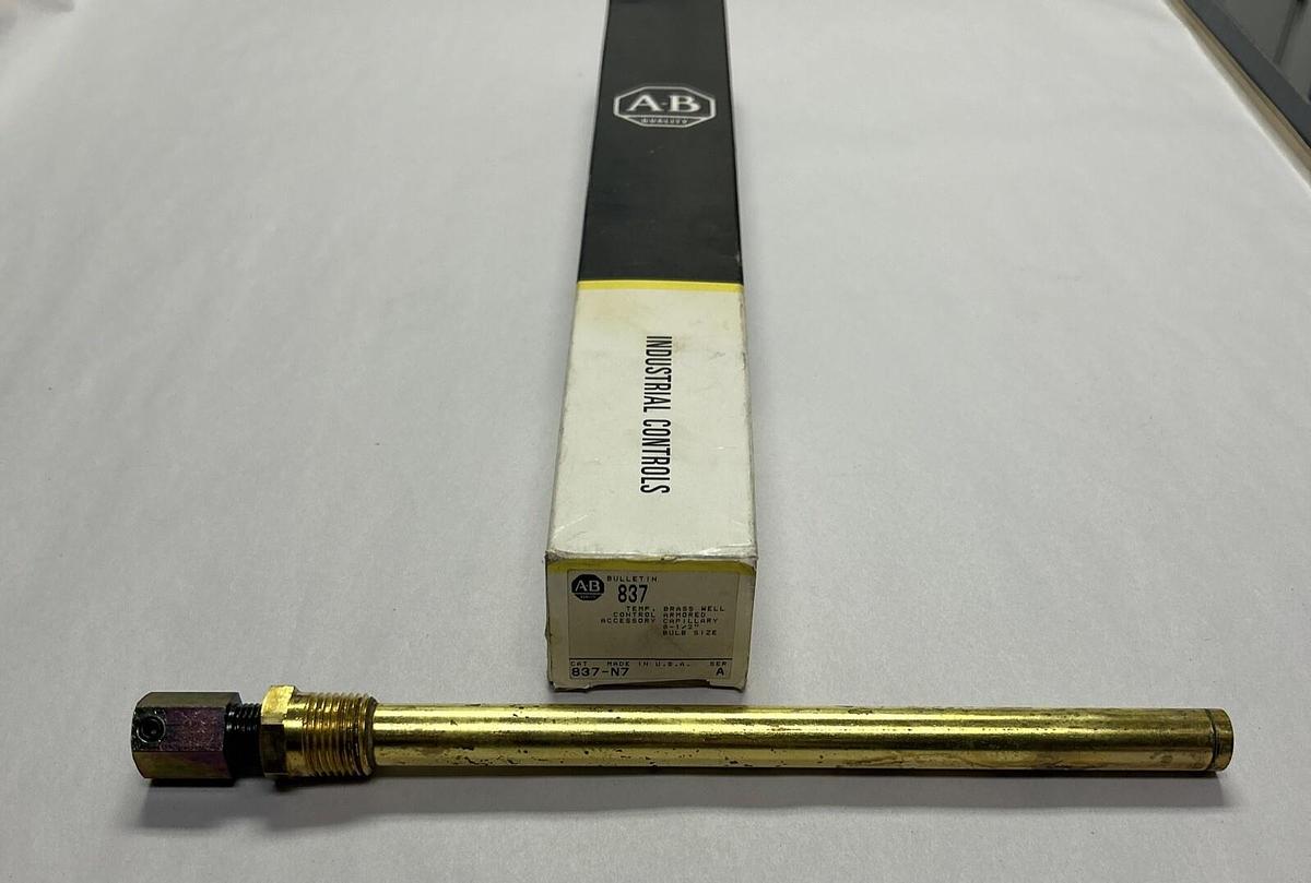 Used ALLEN BRADLEY,837-N7,BRASS ARMORED CAPILLARY NEW