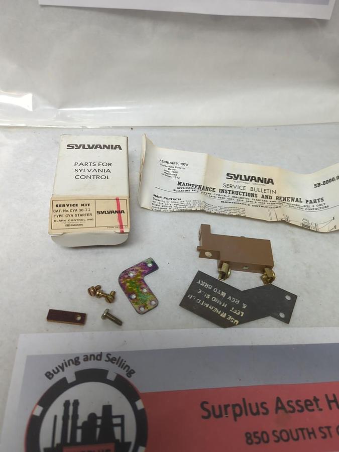 SLYVANIA-CLARK,CYA 30-11,SERVICE KIT FOR TYPE CYA STARTER NOS