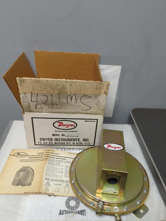 DWYER,1626-5,DIFFERENTIAL PRESSURE SWITCH NOS