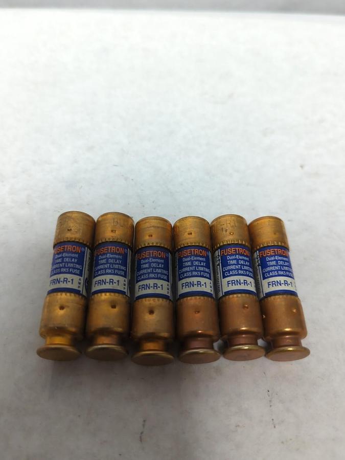 COOPER BUSSMANN,FRN-1,FUSETRON 1 AMPFUSE LOT OF 6 NOS