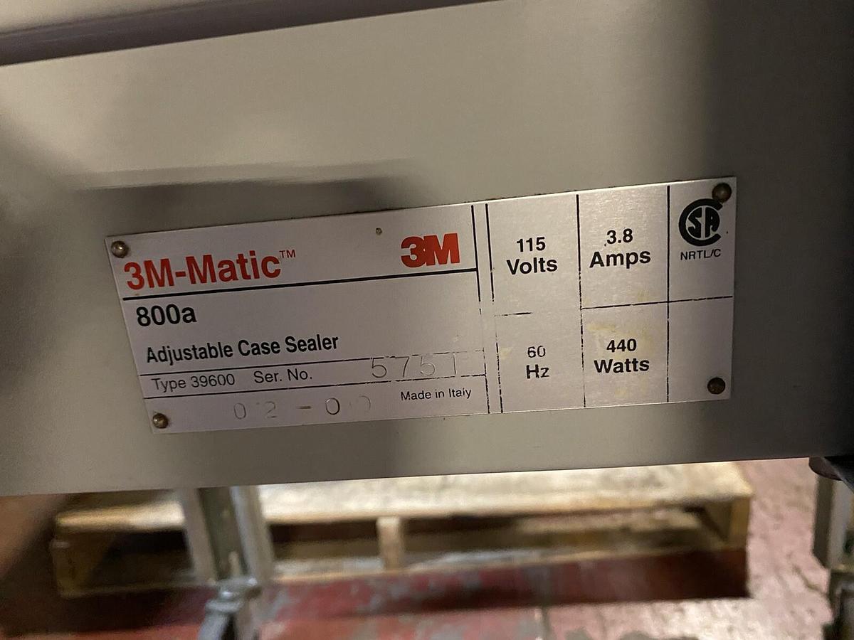 Used 3M-MATIC,39600,800A ADJUSTABLE CASE SEALER 115V