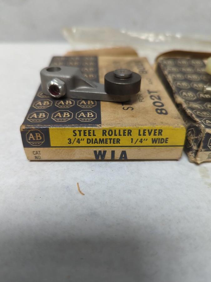 ALLEN-BRADLEY,802T-WIA-WIA,STEEL ROLLER LEVERS LOT OF 2 NOS