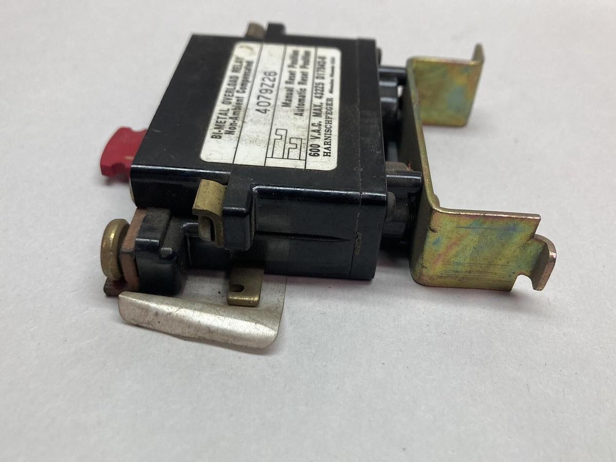 Used Harnischfeger,4079Z20,Overload Relay 600VAC