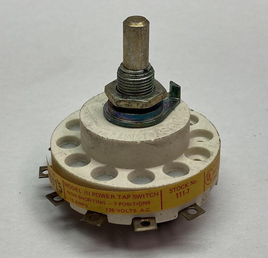 Used Ohmite,8015,Model III Power Tap Switch