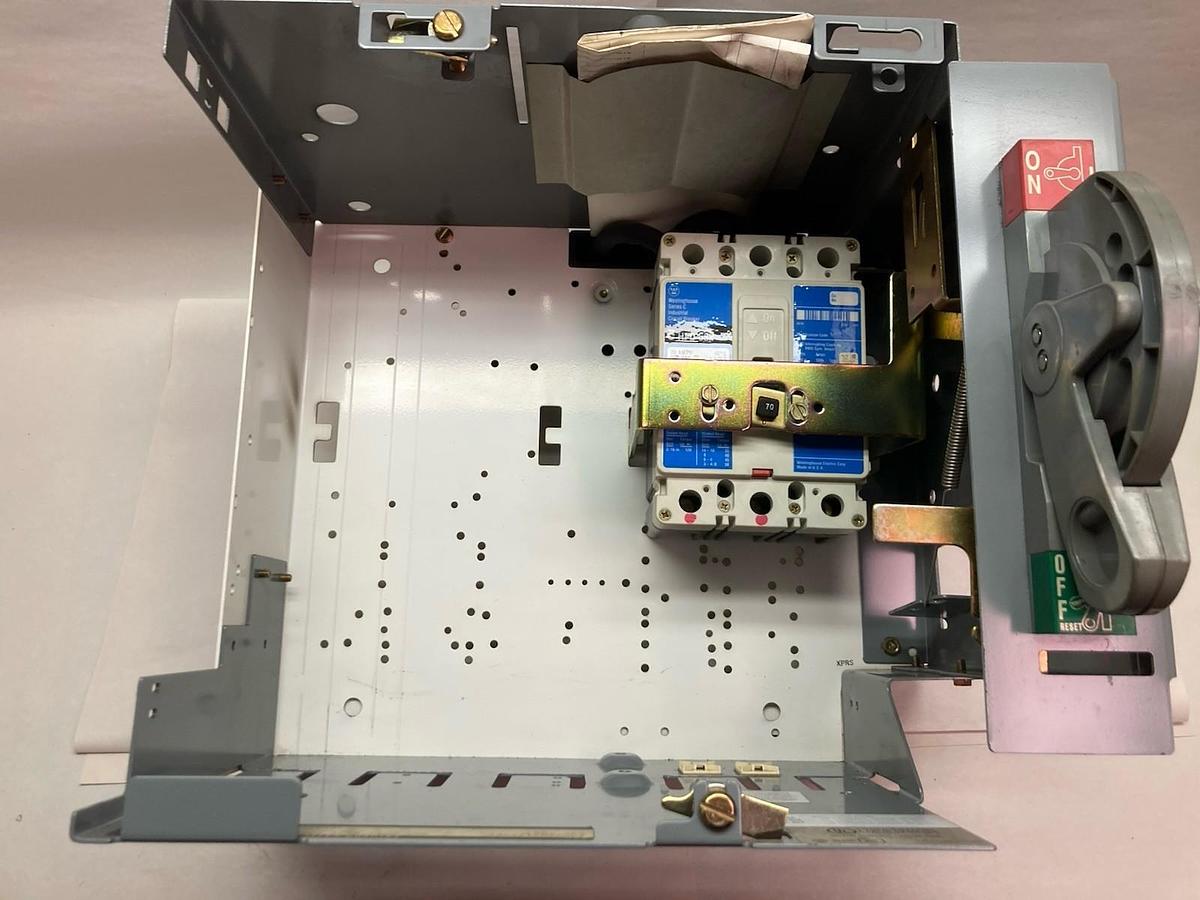 Used Allen-Bradlely,2197,12 INCH MCC Disconnect Feeder Bucket 70A Breaker