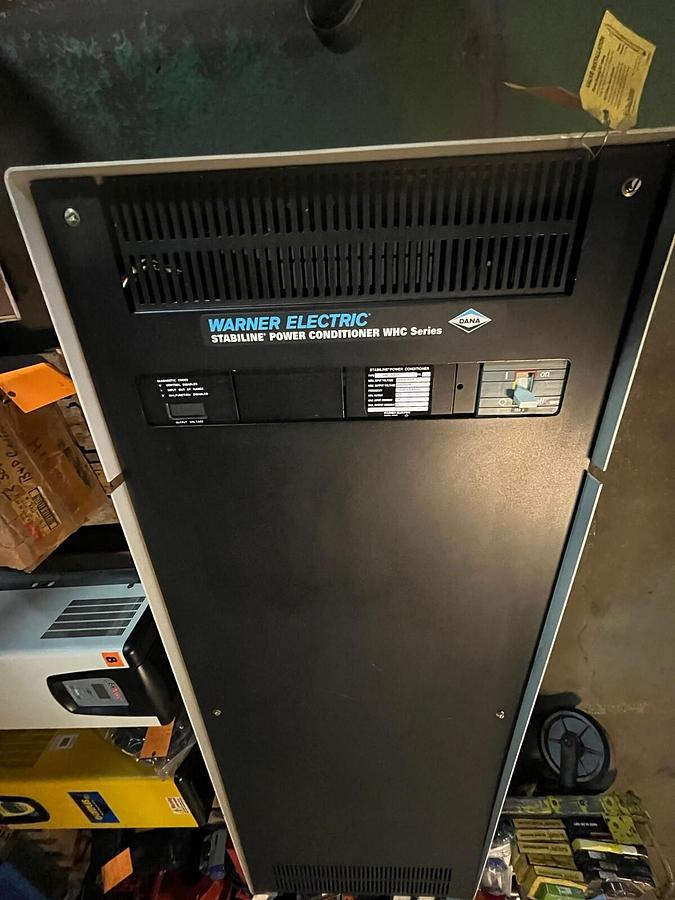 Used WARNER ELECTRIC,WHC122S017,STABLINE POWER CONDITIONER 16.7KVA 240X220X208