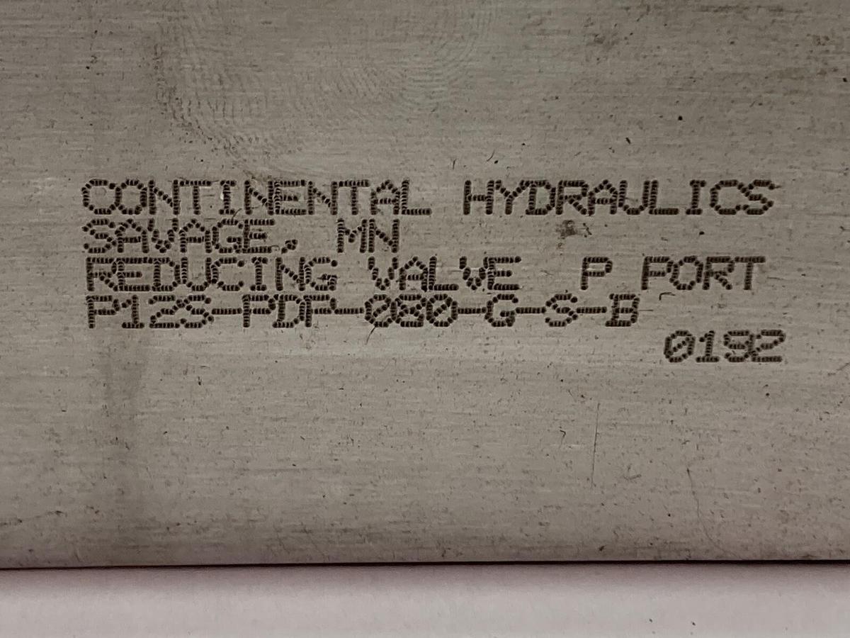Used Continental Hydraulics,P12S-PDP-080-G-S-B,Valve