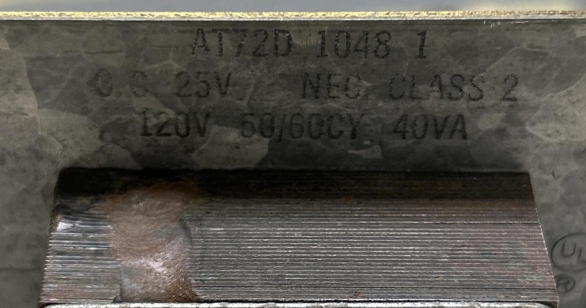 Used HONEYWELL,AT72D1048,TRANSFORMER 40VA 120V-24V