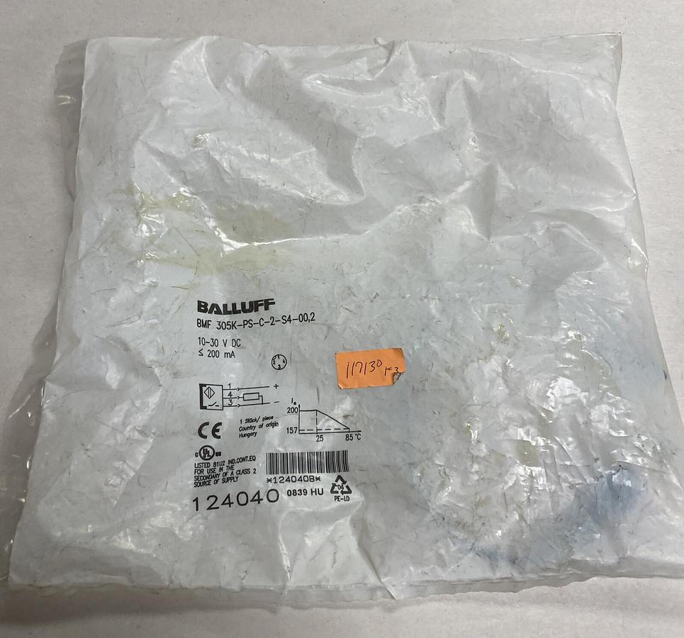 Used BALLUFF,BMF305K-PS-C-2-S4-00.2,SENSOR NEW