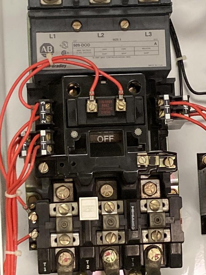 Used Allen-Bradley,2100 2112B,Size 3 Fused MCC 32 Inch Starter Feeder Bucket