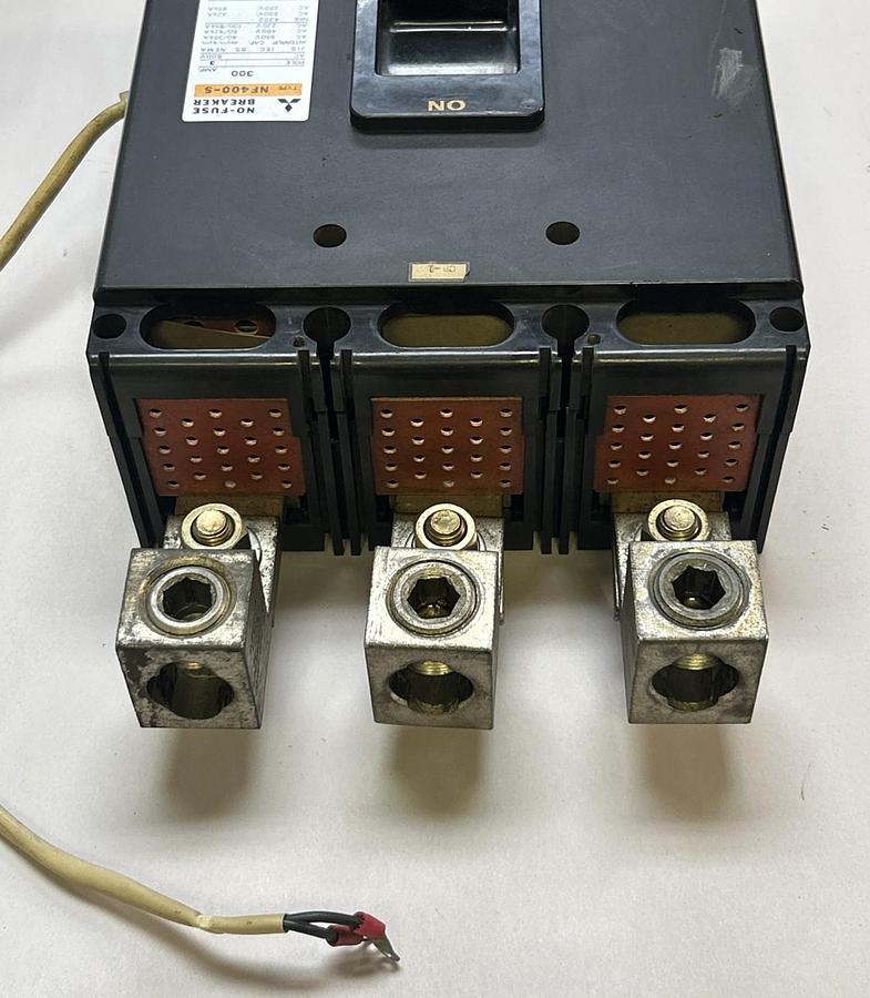 Used MITSUBISHI,NF400-S,NO-FUSE CIRCUIT BREAKER 300A 600V 3P