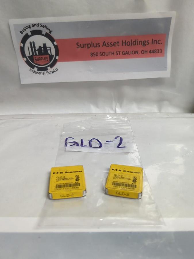 COOPER BUSSMANN,GLD-2,2 AMP FUSE LOT OF 10 NOS