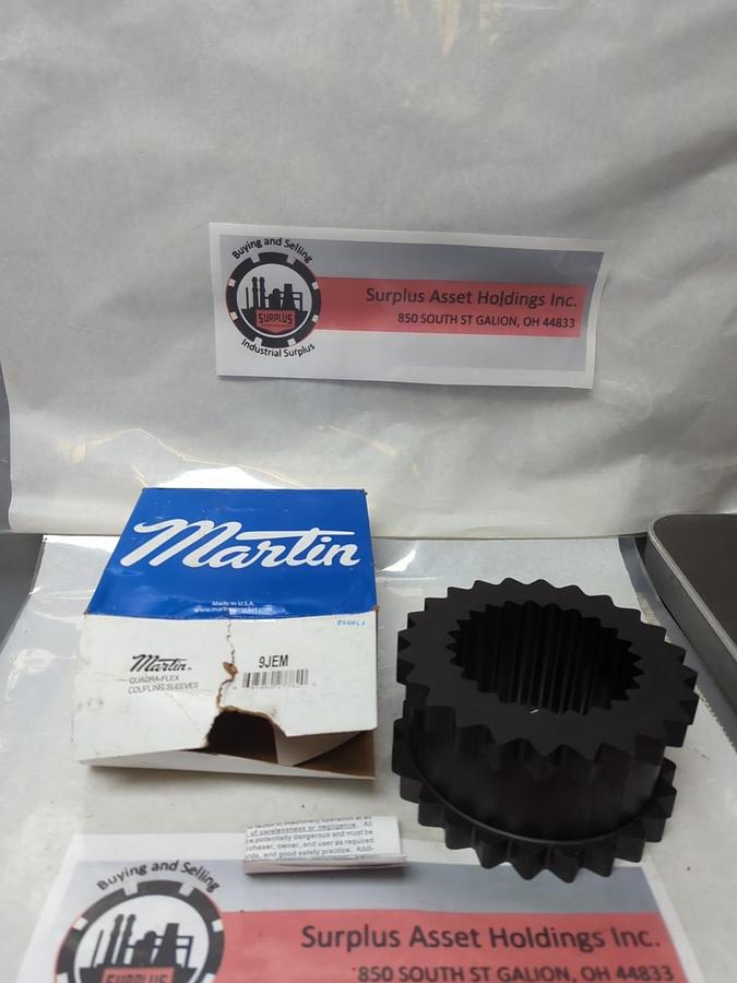 MARTIN,9JEM,QUADRA-FLEX COUPLING COUPLING SLEEVE 9JEM NOS