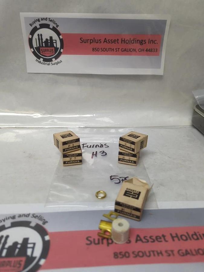 FURNAS,H3,OVERLOAD HEATER ELEMENT LOT OF 5 NOS