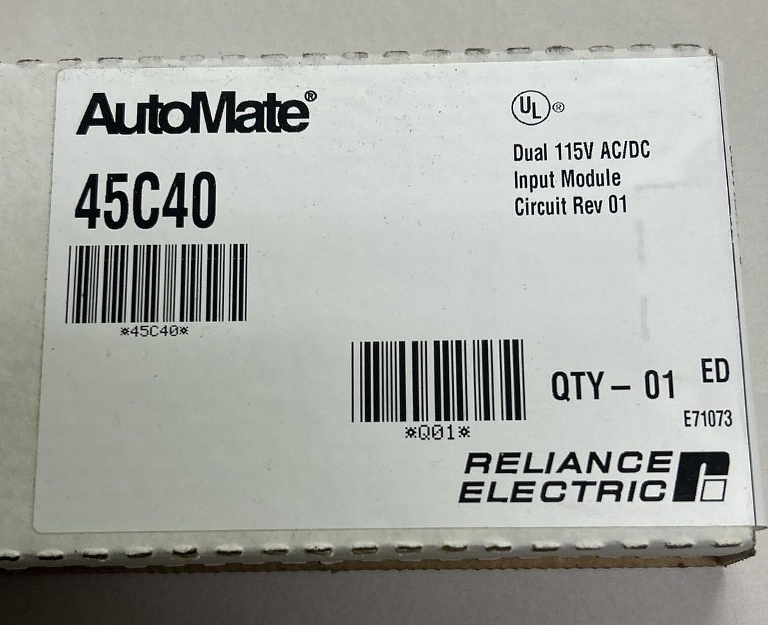Used RELIANCE ELECTRIC AUTOMATE,45C40,INPUT MODULE NOS
