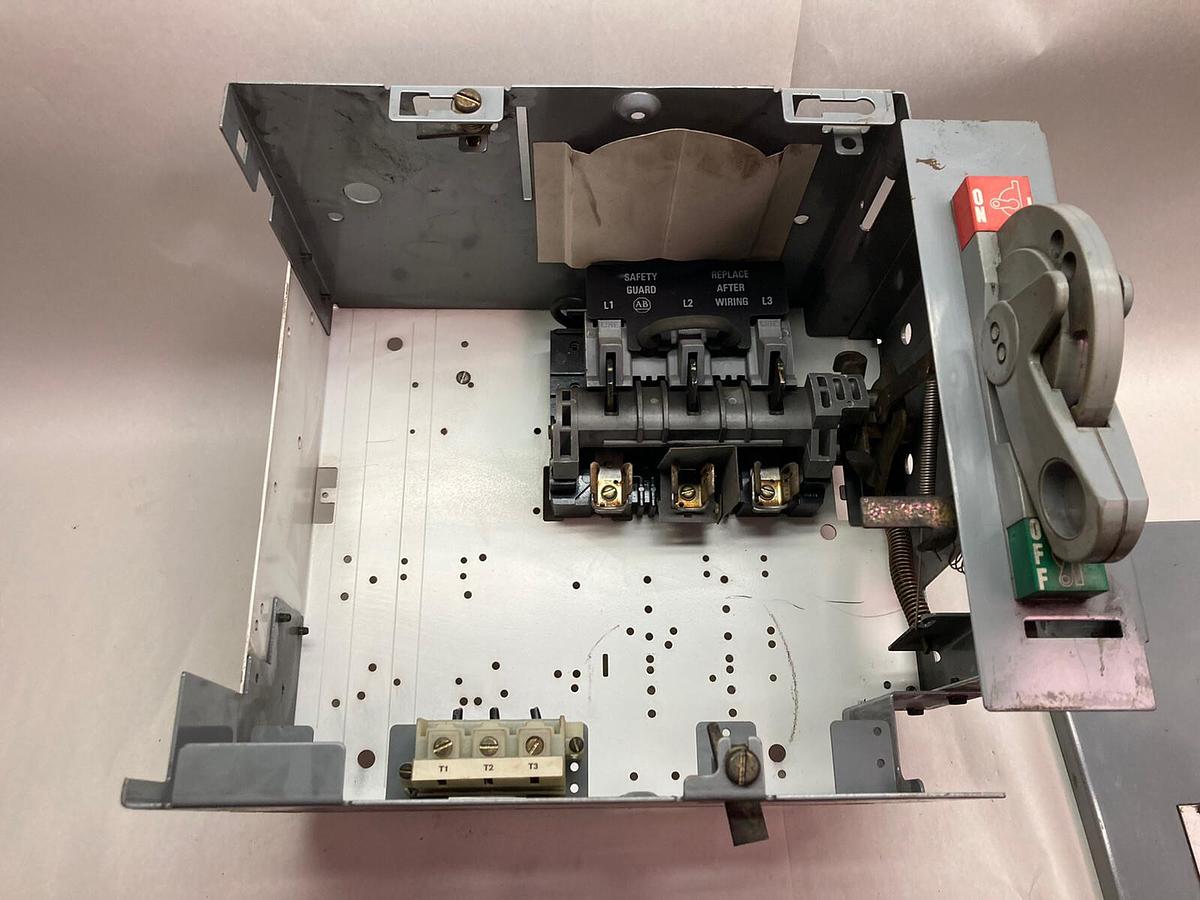 Used Allen-Bradley,2100 2192F,30 Amp 12 Inch Fused MCC Disconnect Feeder Bucket