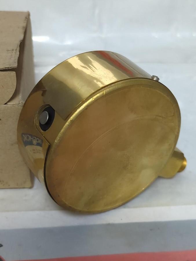 NOSHOK,40.300.-30 INHG-0,PRESSURE GAUGE 4 INCH FACE 1/4 INCH BOTTOM CONN NOS