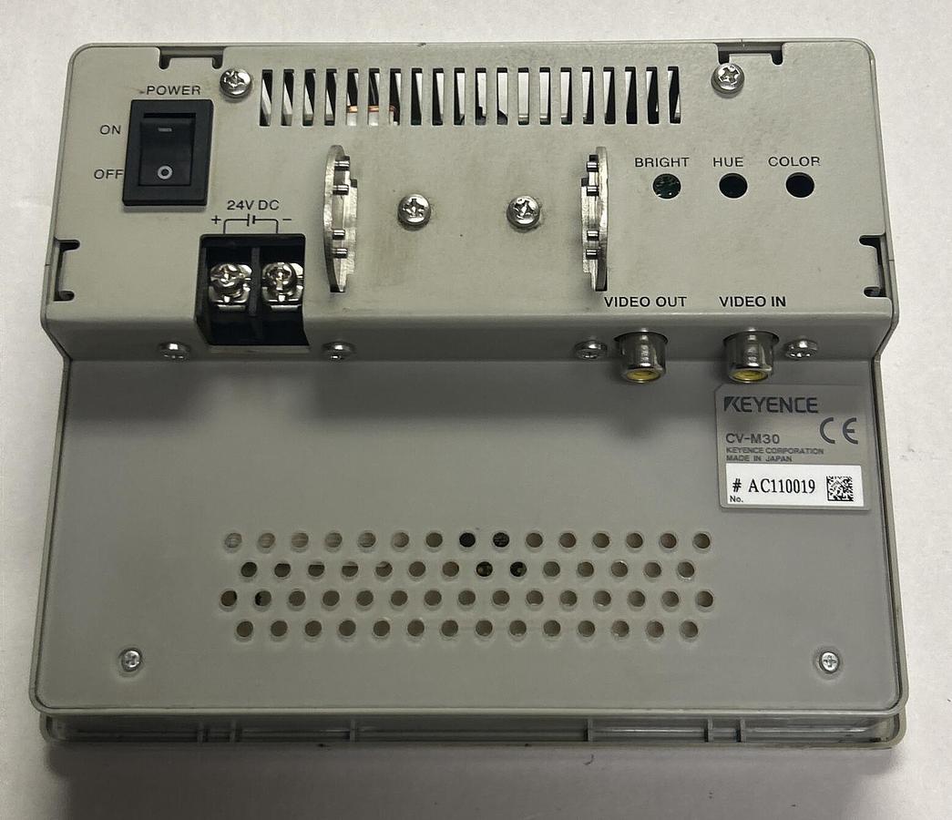 Used KEYENCE,CV-M30,OPERATOR INTERFACE TOUCH PANEL