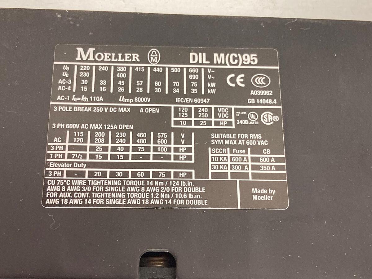 Moeller,DIL MC95,3-Phaswe Power Protector 250V