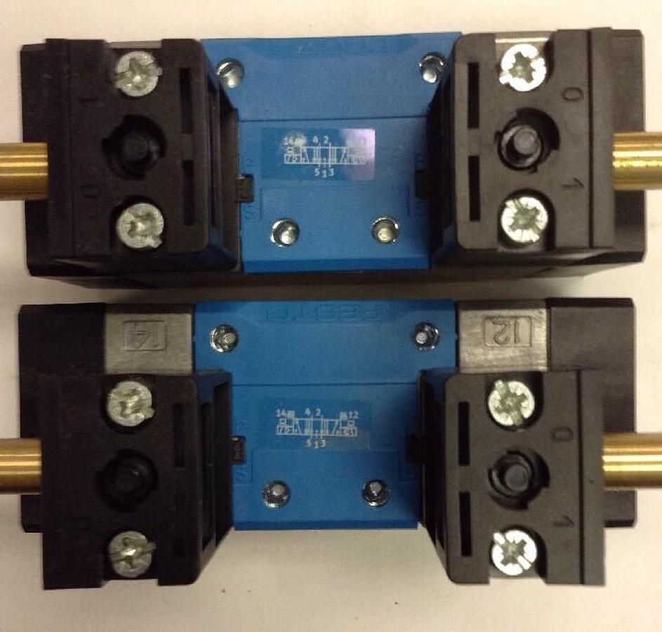 Festo,MN1H-5/3E-D-1C,Solenoid Valve LOT OF 2 NOS