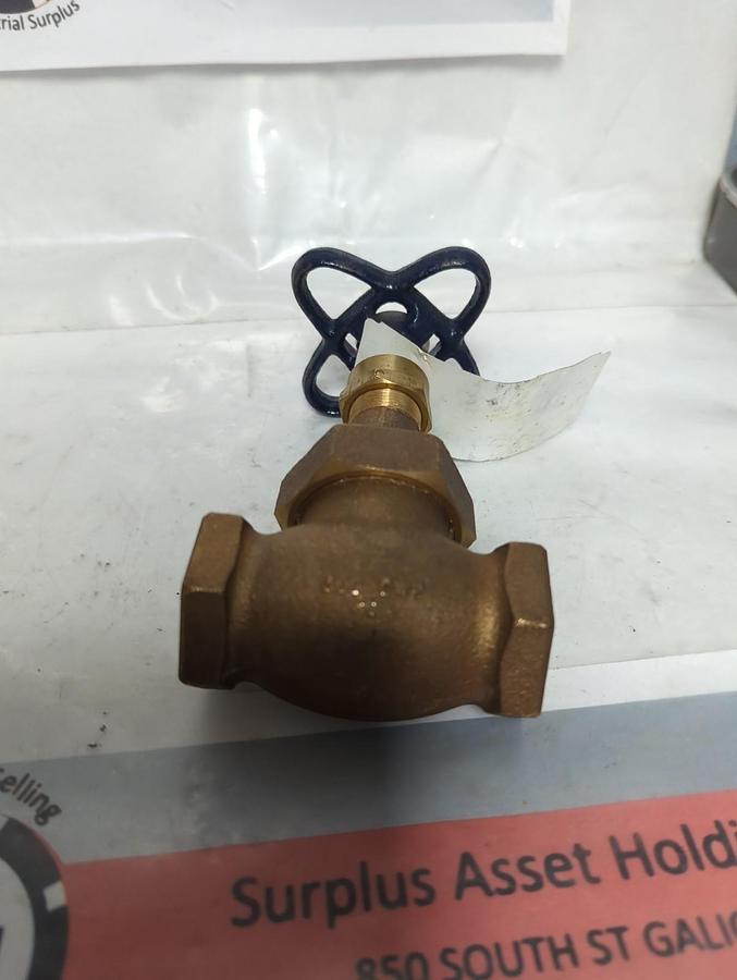NIBCO,T-235-Y 3/4,TEFLON DISC GLOBE VALVE 3/4 INCH NOS