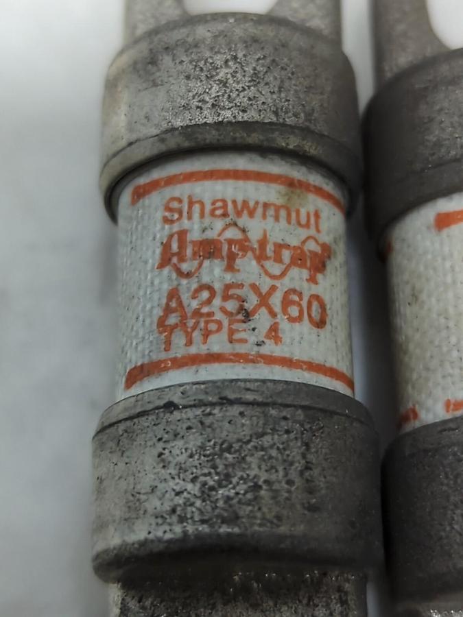 GOULD SHAWMUT,A25X60,AMP-TRAP 60 AMP FUSE LOT OF 3 NOS