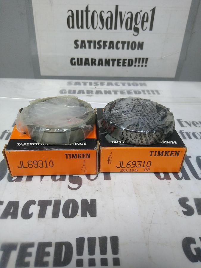 TIMKEN,JL69310,ROLLER BEARING CUP LOT OF 2 NOS