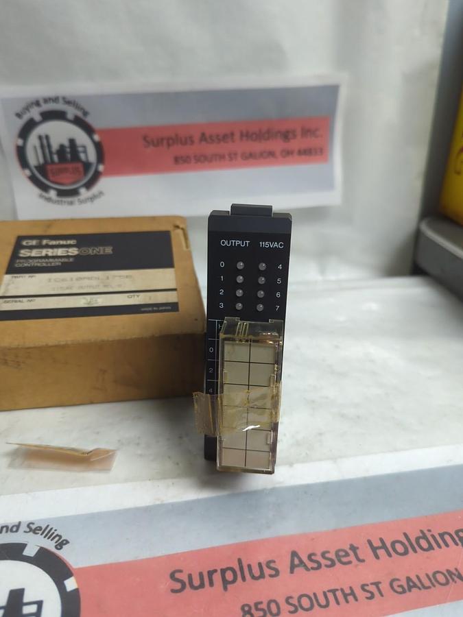 GE FANUC,IC610MDL175B,PROGRAMMABLE CONTROLLER OUTPUT MODULE 115VAC NOS