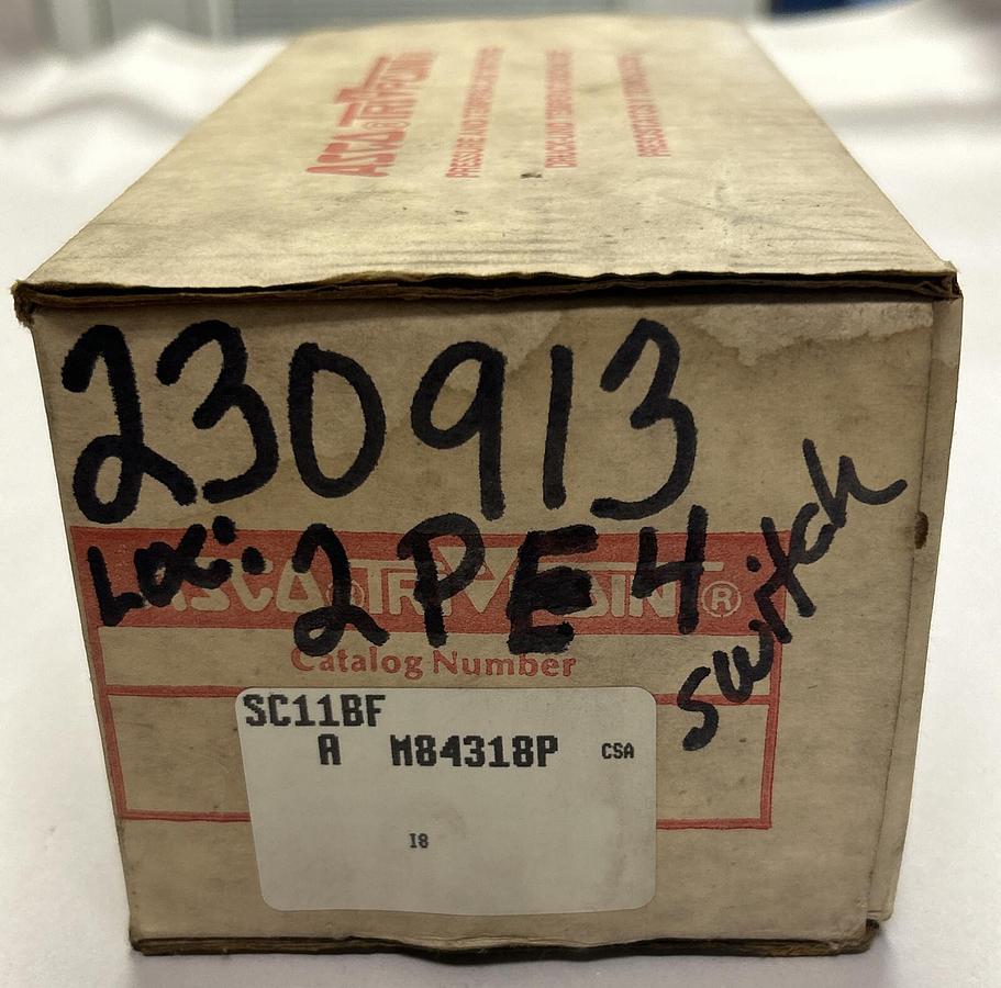 ASCO,SC11BF,PRESSURE SWITCH NOS
